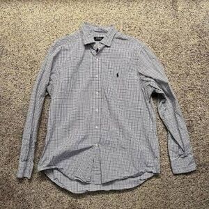 Women's Classic Blue Checkered Blouse